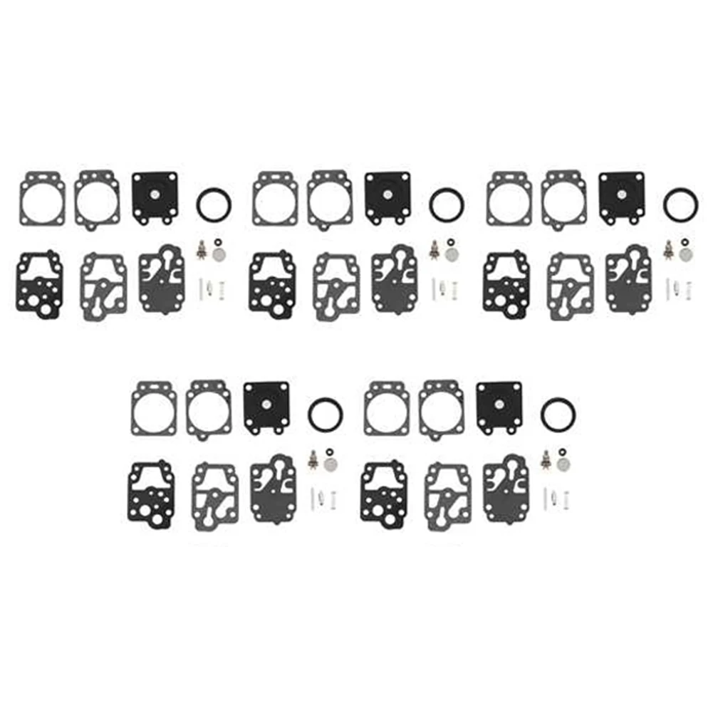 

5Sets Carburetor Repair Rebuild Gasket Needle Kit for Walbro K20-WYJ