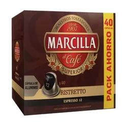 Ristretto Marcilla , 40 cápsulas de aluminio compatibles con Nespresso 8711000386323 Raíz Inicio NESPRESSO 4019266