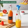 1L Swing Top Glass Bottles Airtight Stopper Lids Flip Top Brewing Bottle for Fermentation, Kombucha, Mead, Vinegar, Beer, Kefir 6