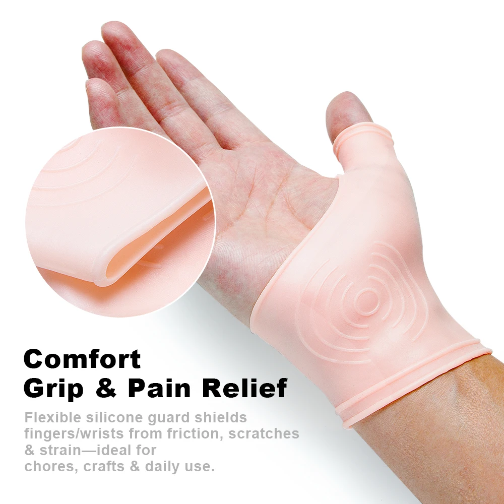 1쌍의 젤 손목 터널 증후군 보호대 ? 건초염, 타이핑 및 손목 엄지 통증 완화를 위한 조절 가능한 손목 보호대