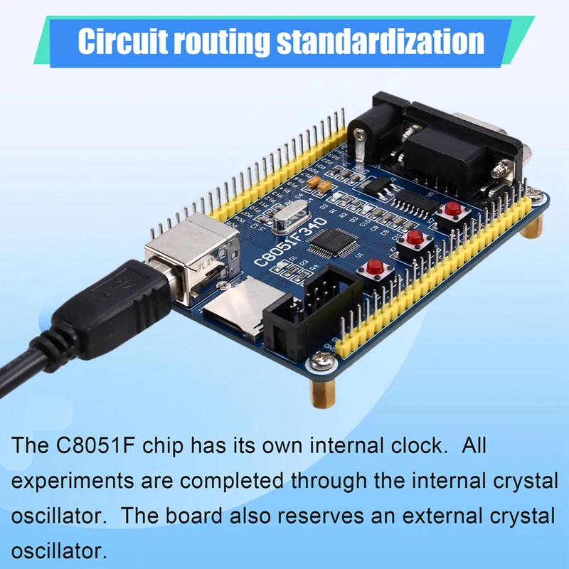C8051F340 마이크로컨트롤러 개발 보드 코어 보드 학습 보드 시스템 보드-A76U