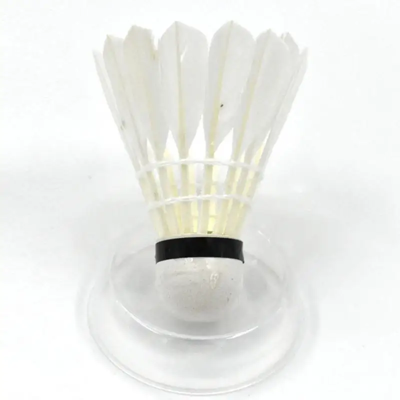 12PCS Badminton Shuttlecock Badminton Ball Badminton Trainer Feather Shuttlecock Badminton Trainer Ball Speed Training Hitting Practice For Youth Players Beach Racket Games