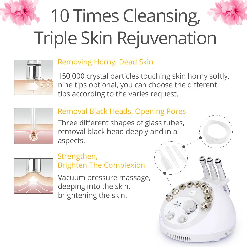 Professional Diamond Microdermabrasion Machine For Facial Peeling Skin Care Blackhead Removel Water Spray Exfoliation Machine 07 3