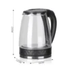 2L  Glass Kettle With 2000W Kitchen Appliances Keep Warm   Boiling Tea Pot 110-220V Hot water kettle electric Tea infuser Xaomi 3