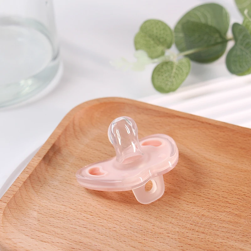 Baby Pacifier Soothing Nighttime Sleep Breathable Design Multicolor Apple Shape Baby Reborn Silicone Accessories 1 Pcs