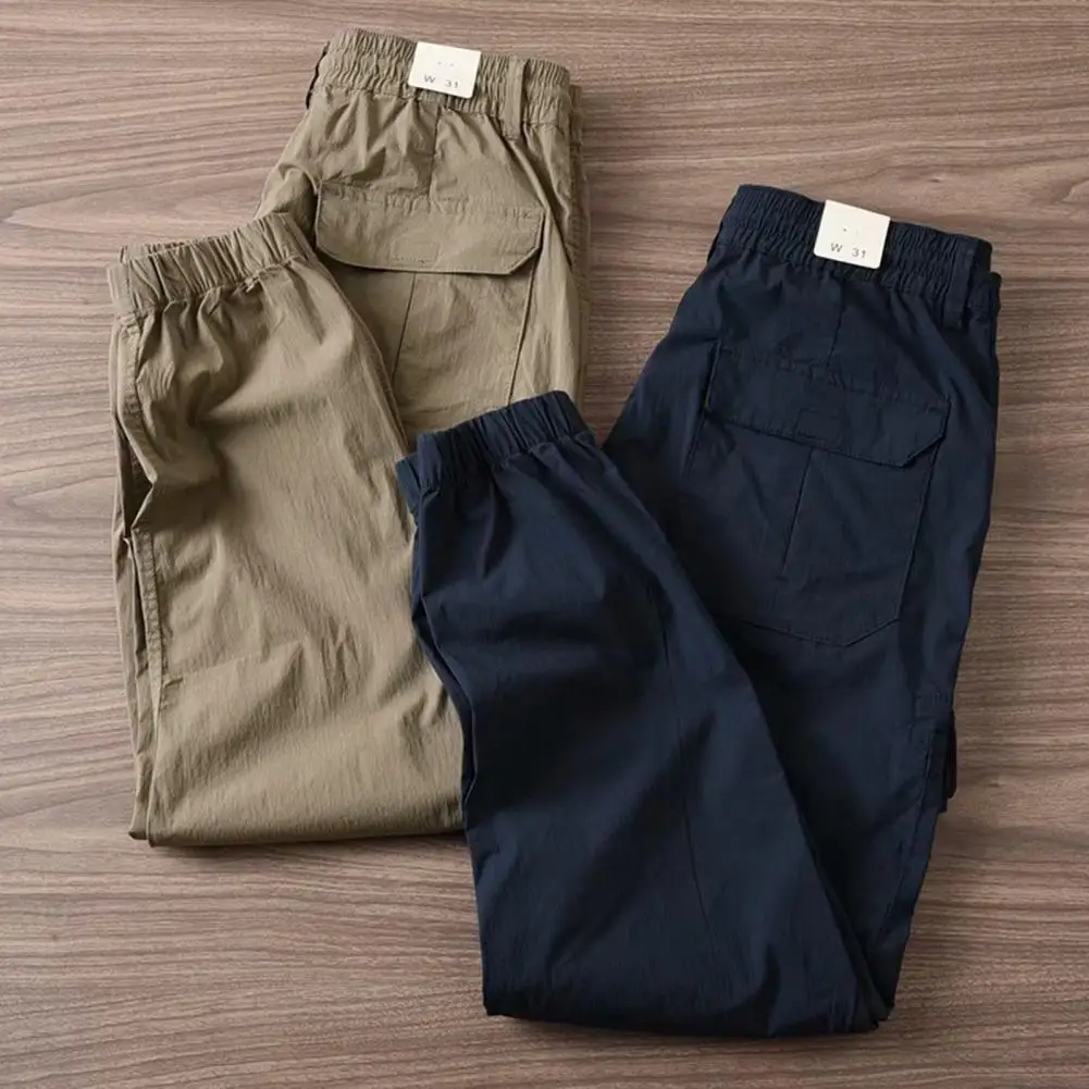 Cargo Pants Mens Summer Drawstring Trousers Men's Sweatpants Casual Stretch Pants Harem Streetwear Male Jogger штаны Sport Jogging Trousers Wide Leg Pants Fashion Pants