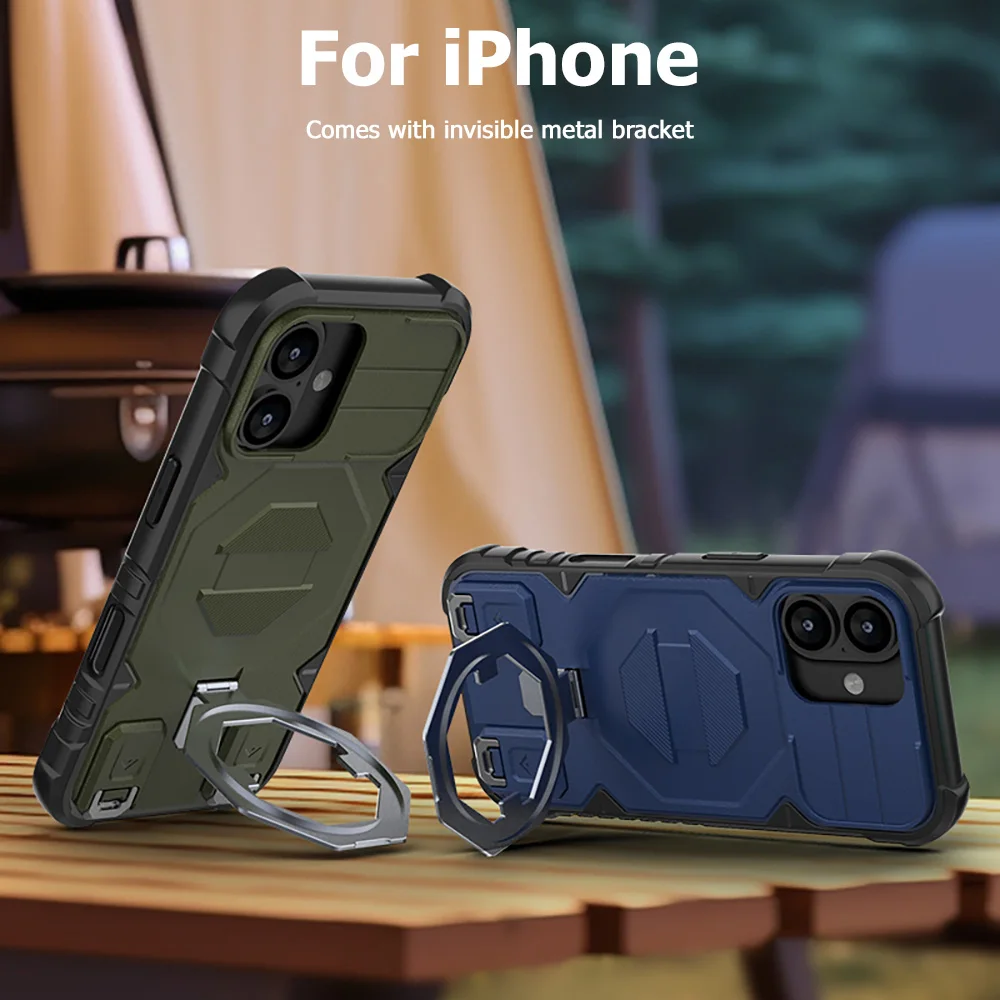 Tactical Magnetic Crossbody Phone Case with Protective Lanyard