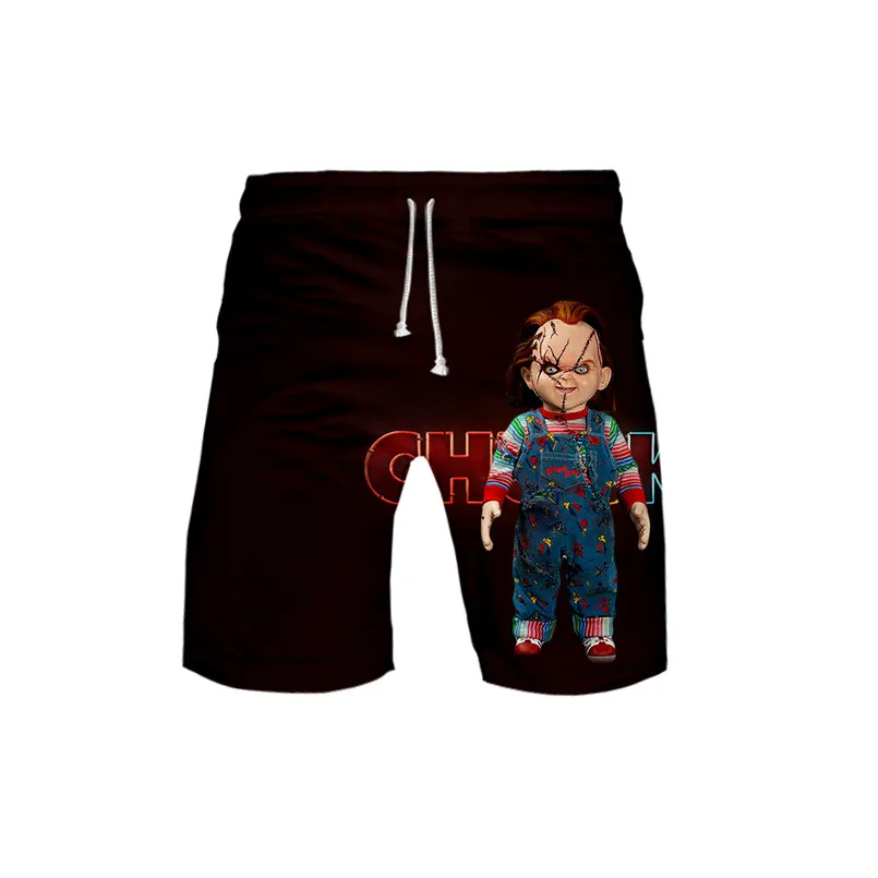 

Men Boy's Shorts Horror Movie Chucky Men's Swimwear Swimming Trunks Beach Shorts Swimming Trunks Pants Running Shorts