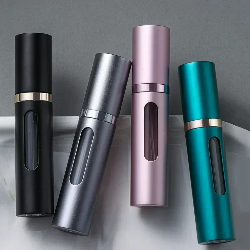 2PCS 5/10ml Bottom-Filling Pump Perfume Refillable Spray Bottle Mini Portable Empty Cosmetic Containers Atomizer Bottle Travel 3