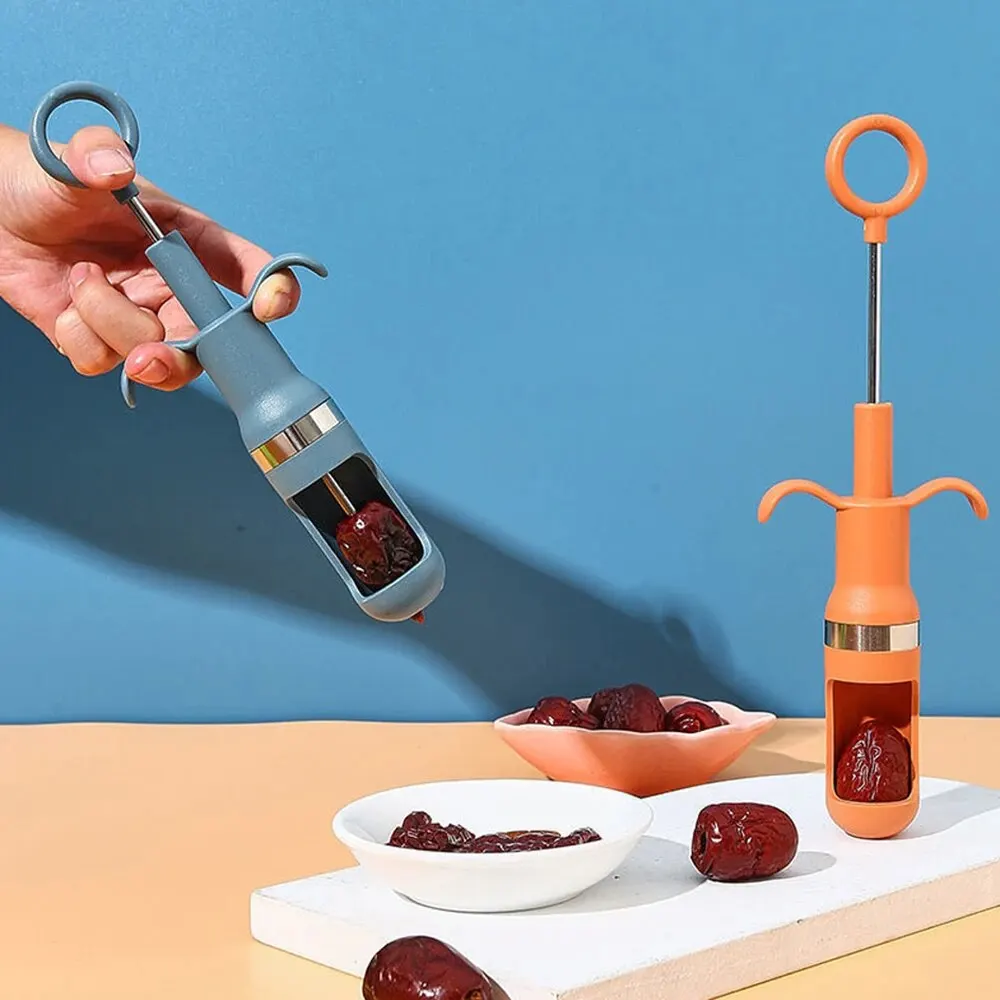 Fruit Pit Remover Jujube Kernel Remover Kitchen Tools Creative Household Red Dates Cherry Pit Separator Fruit Core Seed Removers Kitchen Gadget