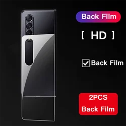Premium Hydrogel Soft TPU Film Full Body Screen Protector with Inner and Outer Hinge Coverage - Galaxy Z Fold 7 (2PCS HD Back Film)