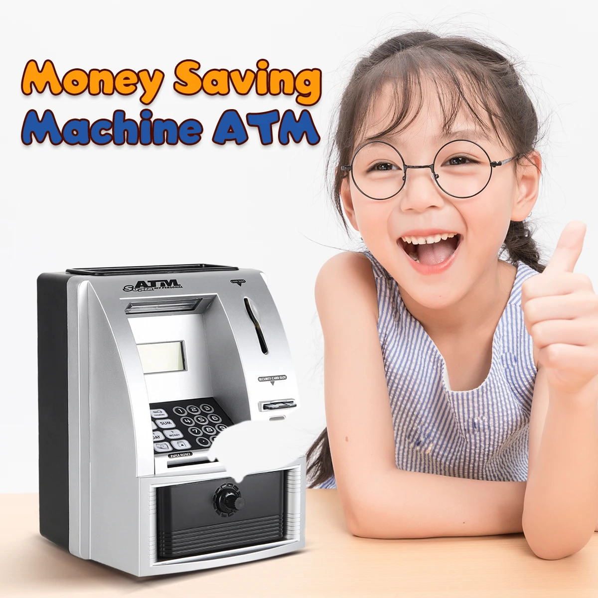 MoneySavingMachineATMBankCashCoinsSavingBoxATMBankAuto