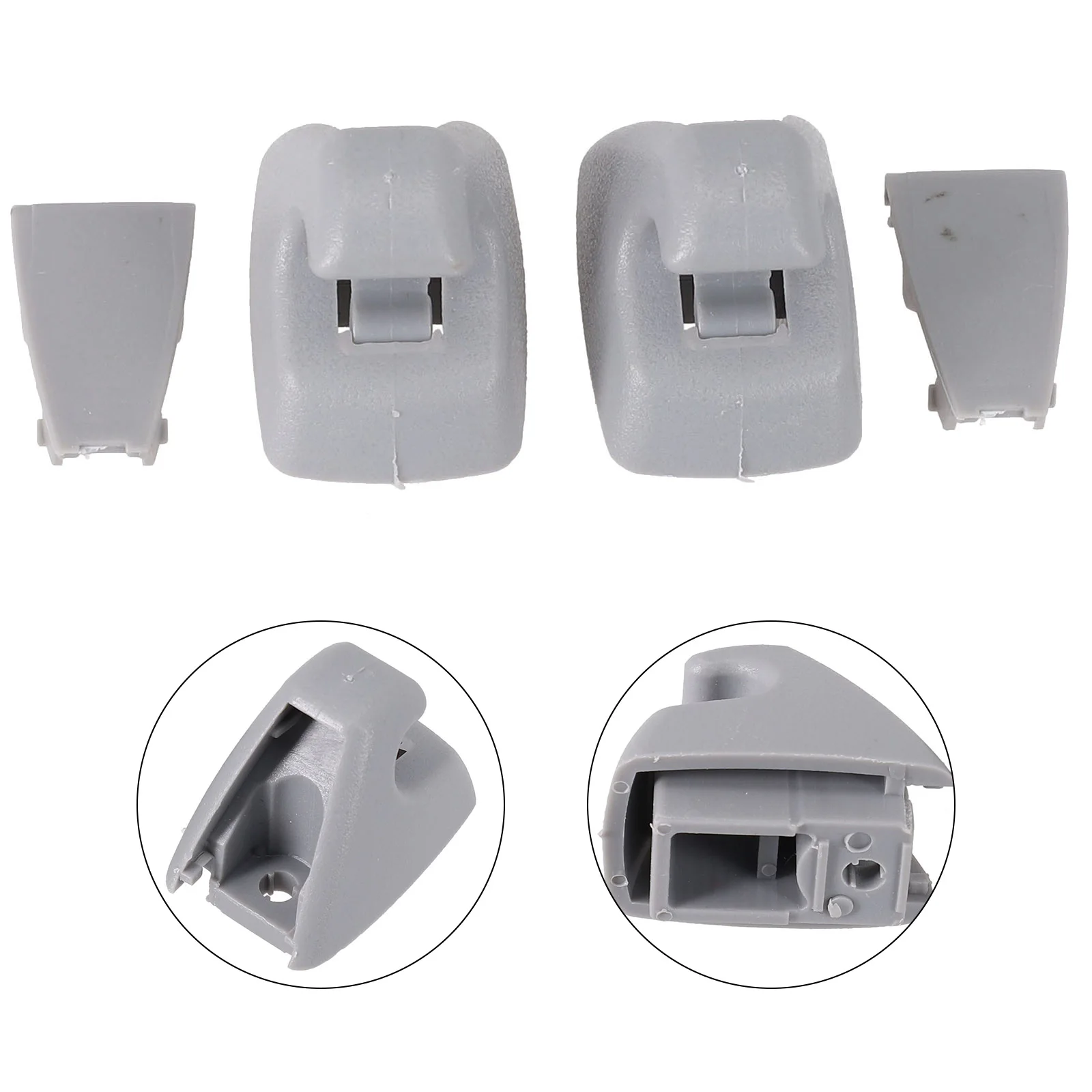 

2x 95994975 Gray Sun Visor Support Clip Retainer Fit For-GM W/ The Trap Door Located At The Bottom Of Clip Sun Visor Fixing Clip