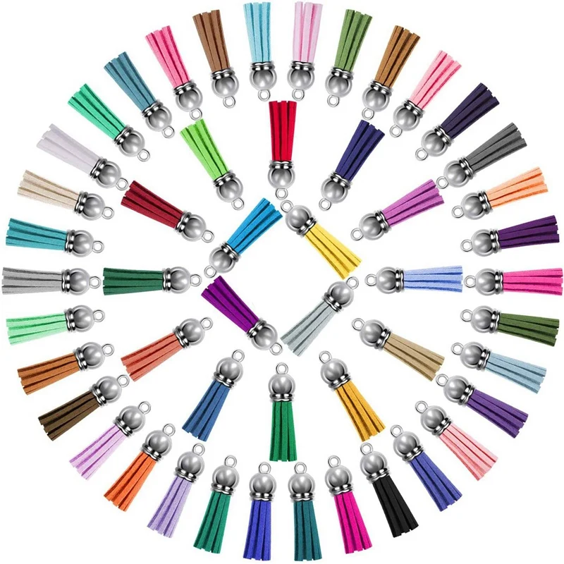 

1000Pcs/Set Keychain Tassels Bulk Colored Leather Tassel Pendants For DIY Keychain And Craft
