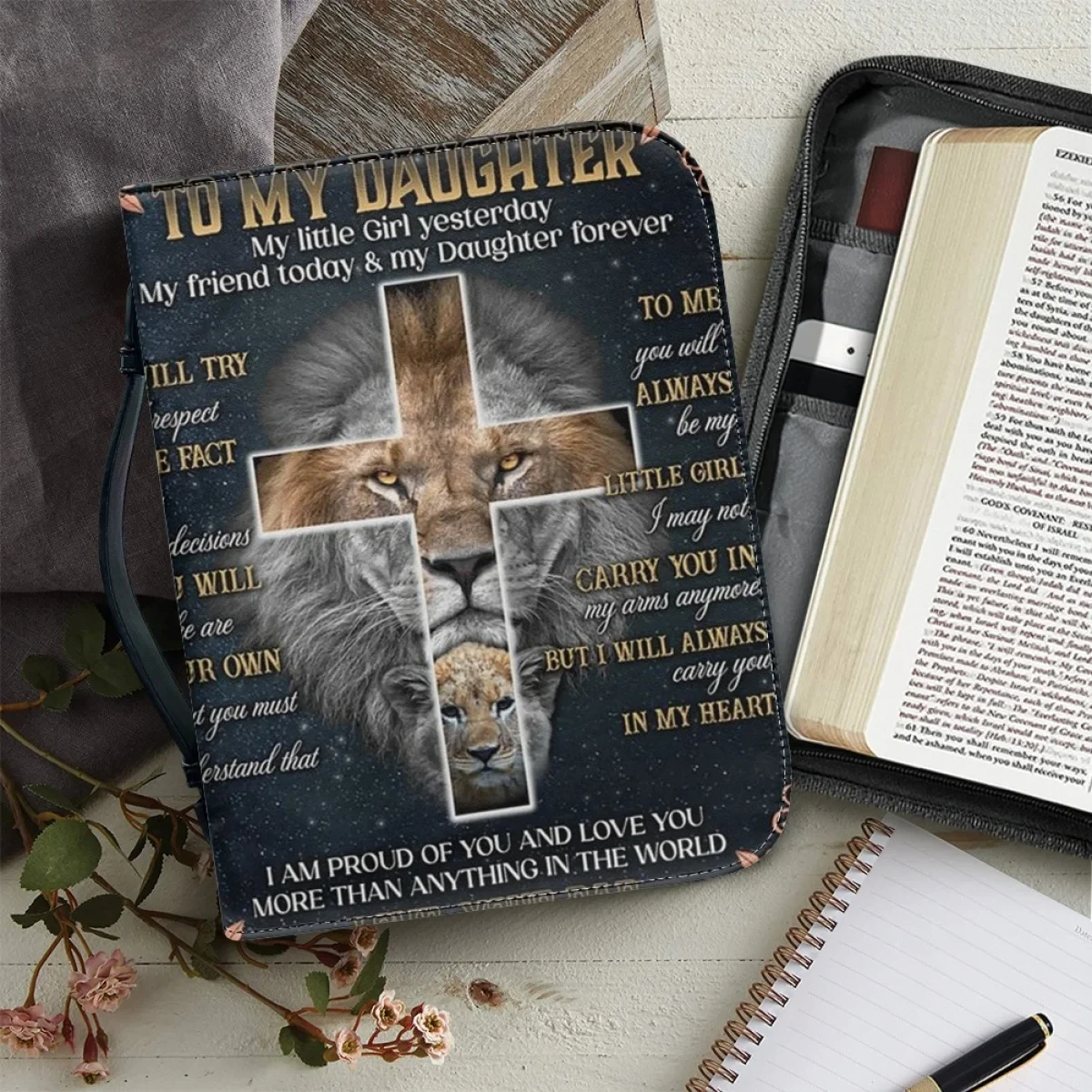 

Модный женский чехол на молнии с надписью «Cross Lion»