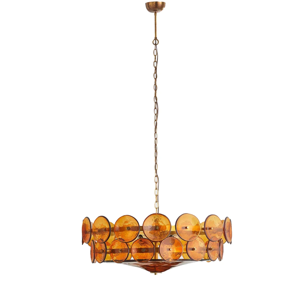 LED Home Decoration Modern Hanging Lights for Ceiling above Dining Table Lighting Round Green Glass Lamp Shade Pendant Lamp