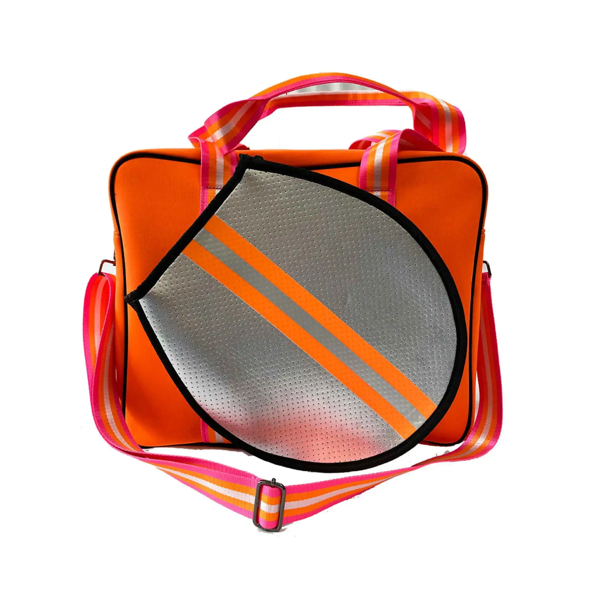 

Orange Large Capacity Tennis Racquet Storage Shoulder Bag Casual Portable Multi Functional Waterproof Sports Fitness Handbag