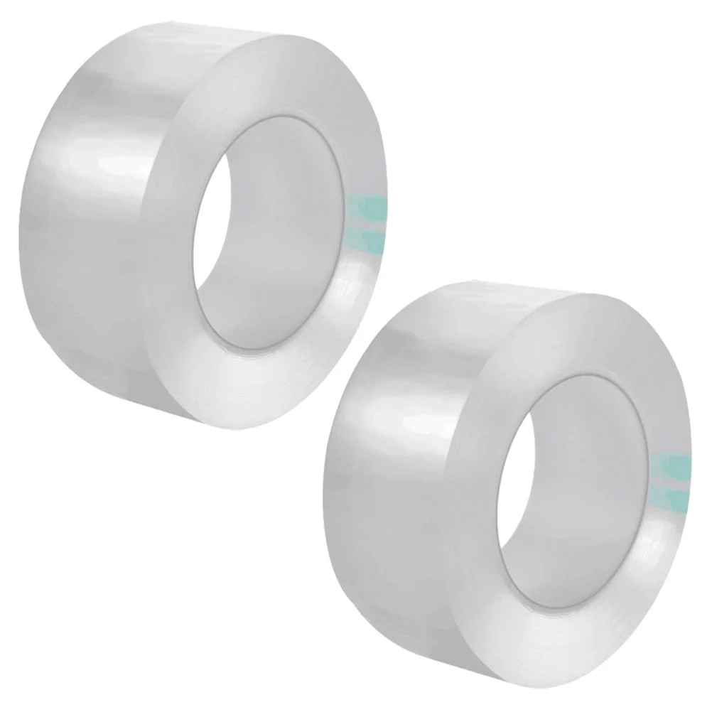 

2 Rolls Self Adhesive Caulk Strips Caulk Tapes Caulk Strip Tape Clear Sealing Tapes