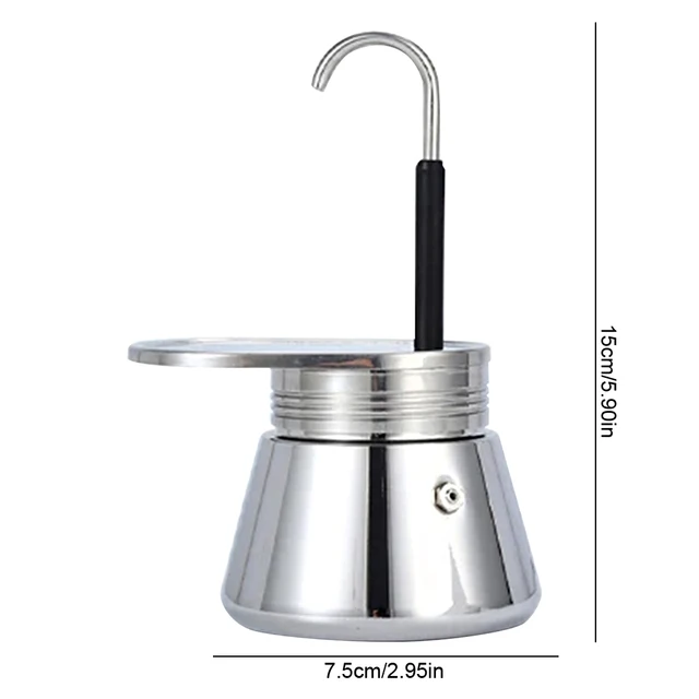 Single/Double Tube Espresso Maker Easy To Operate & Quick Cleanup Pot Italian Coffee Machine Maker 1/2/4 Cups Gift for Man Women 6
