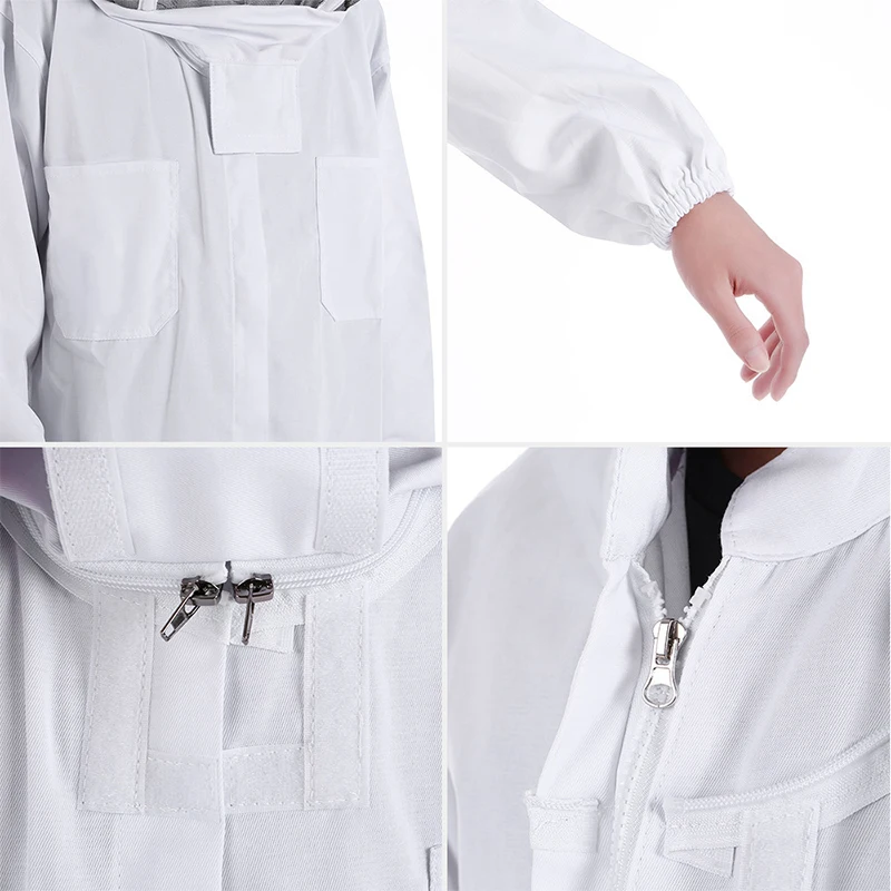 Beekeeping Suit Beekeeping Clothing Beekeeping Protective Clothing Full Body Anti-Bee Suit Safty Veil Hat Smock Beekeepers Protection Equipment Bee Keeping Clothing