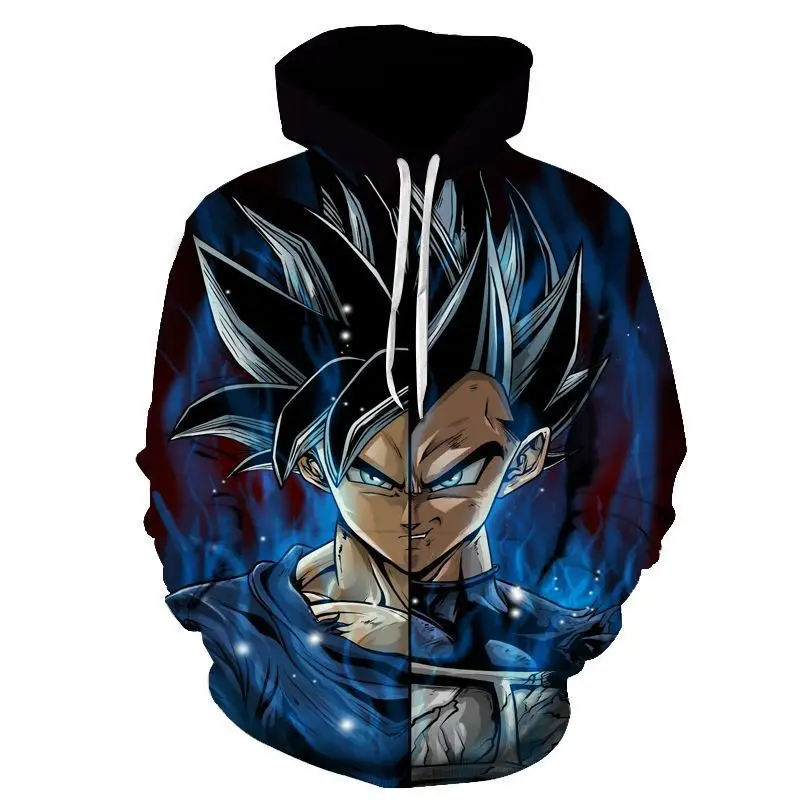 Suéter Fashion Nova Dragon Ball Crew Neck Hombre Gris Para Suéter