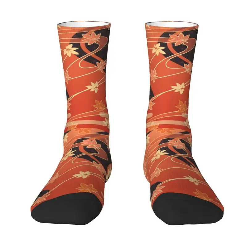 

Genshin Impact Mens Crew Socks Unisex Fun 3D Print Kaedehara Kazuha Pattern Dress Socks