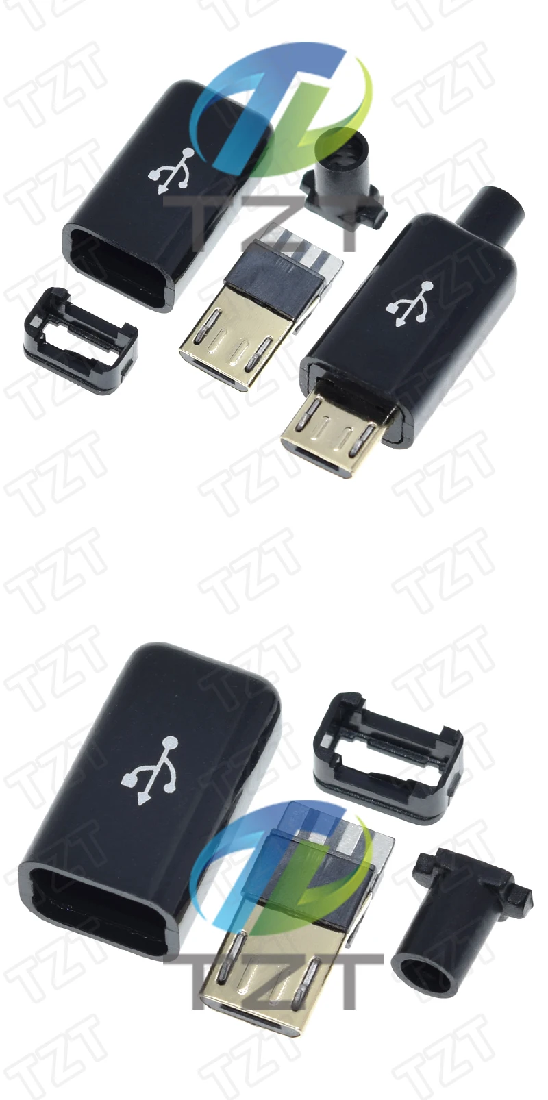10/30 Stück Micro USB 5PIN zum Schweißen – Detail 3