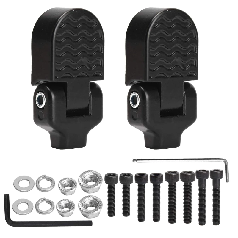 

1 Pair Bicycles Rear Pedals Folding Non-slip Rear for Seat Pedals Motorcycle Crankset Cycling Mountain Bike Accessories