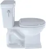 Promenade II Two-Piece Elongated 1.28 GPF Universal Height Toilet with CeFiONtect, Cotton Modern and Classic Styles 5