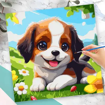 Momoart Dipingere con i numeri Kit Gallo Animale da colorare con i numeri Pollo Fai da te su tela Immagine per soggiorno Decorazione domestica