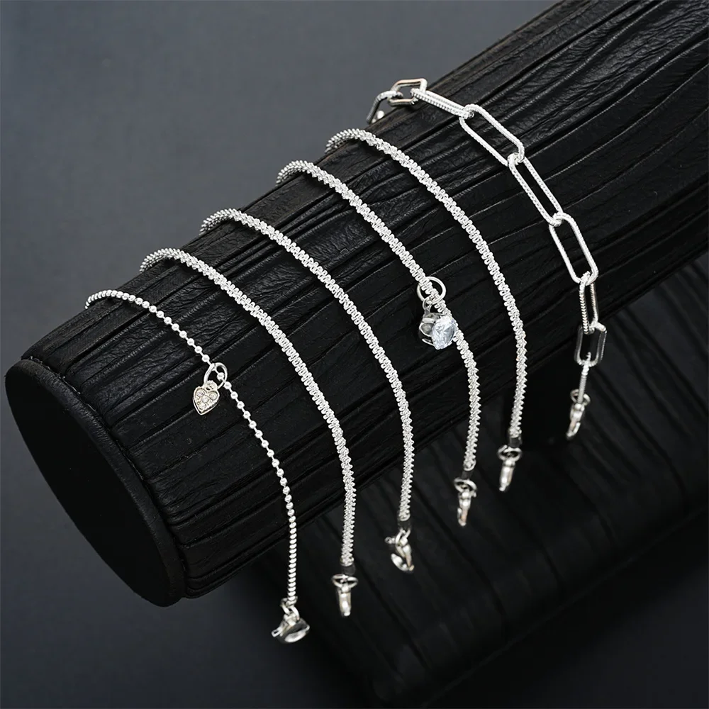 Sterling silver bracelet 6Pcs 925 Rhinestone for women girls luxury starry sky