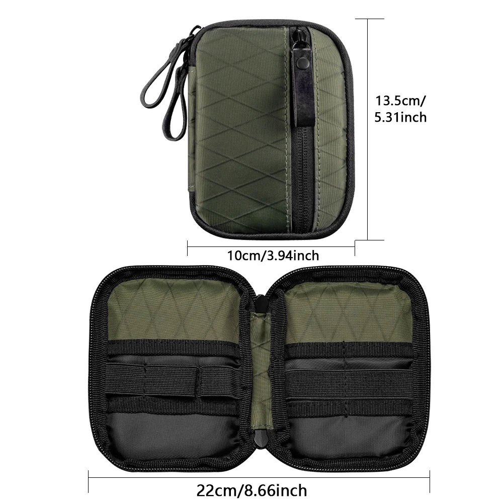 Kleine EDC-Geldbörse, EDC-Taschen-Organizer mit Gürtel, EDC-Beutel, Organizer, Utility-Beutel für Multitools, Geld, Bargeld, Schlüssel – Detail 6
