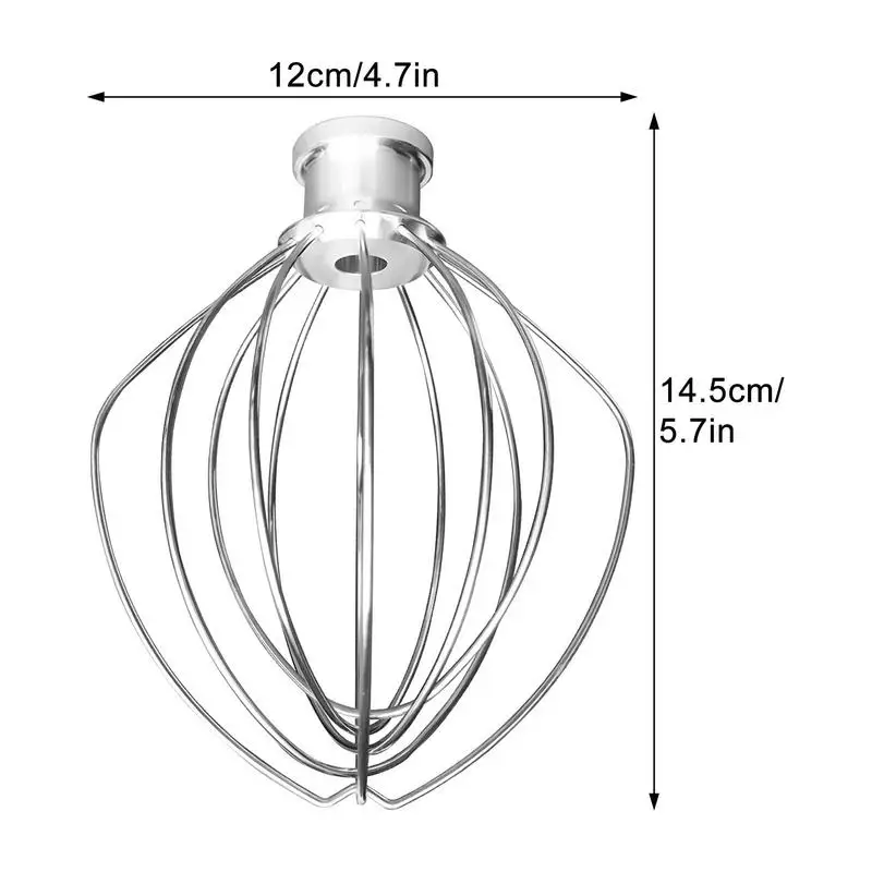 Stainless Steel Balloon Wire Whip Mixer Attachment for Kitchen Aid K45WW Flour Cake Food Balloon Whisk Egg Cream Kitchen Tool hand mixer whisk