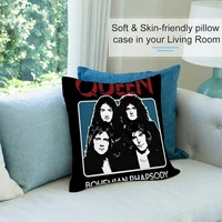 Rock Queen BandS Pillow Case Short Plush Sofa Decorative Gift Home Double-sided Printing Cushion - Image 3