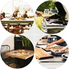 Food Stainless Steel Tray Buffet Presentation Trays Metal Food Serving Plate Kitchen Organizer Trays Decorative Kitchenware 5