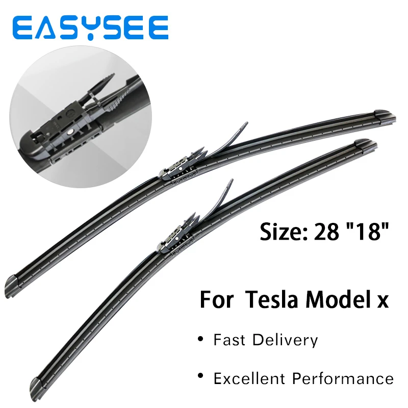 Easysee Front Wiper Blades For Tesla Model X 2016 2023 Windshield