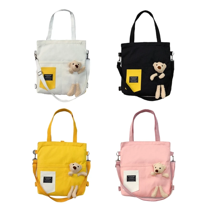 Large Capacity Crossbody with Cartoon Bear for Doll Shoulder Anti-th