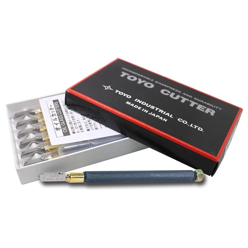 6PCS TOYO TC-10 Glass Cutter For Glass Tile Cutting Manual DIY Cutting Tools Cutter Set