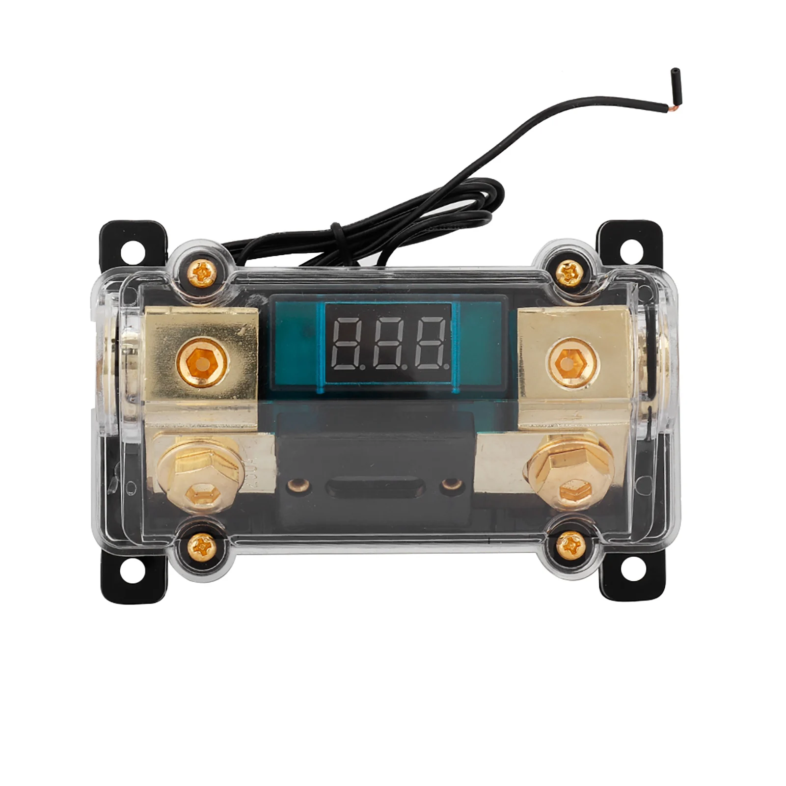 Car Audio Power Fuses Holder Stereo Distribution Block Box Digital Display(250A )