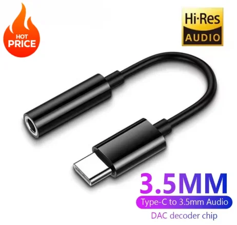 Type C To 3.5mm Aux Adapter USB Type-c 3 5 Jack Audio Cable Earphone Converter for Sumsang Xiaomi Redmi Poco LG Huawei OnePlus
