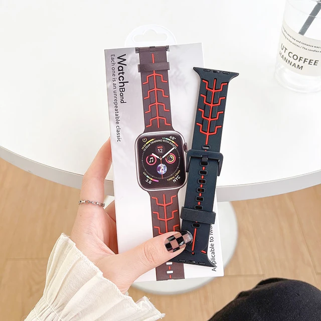 Silicone Strap For Apple Watch Ultra Band 44mm 49mm 45mm 42mm 45 44 Mm  Sport Correa Smartwatch Bracelet Iwatch Series 7 6 5 Se 8 - Watchbands -  AliExpress
