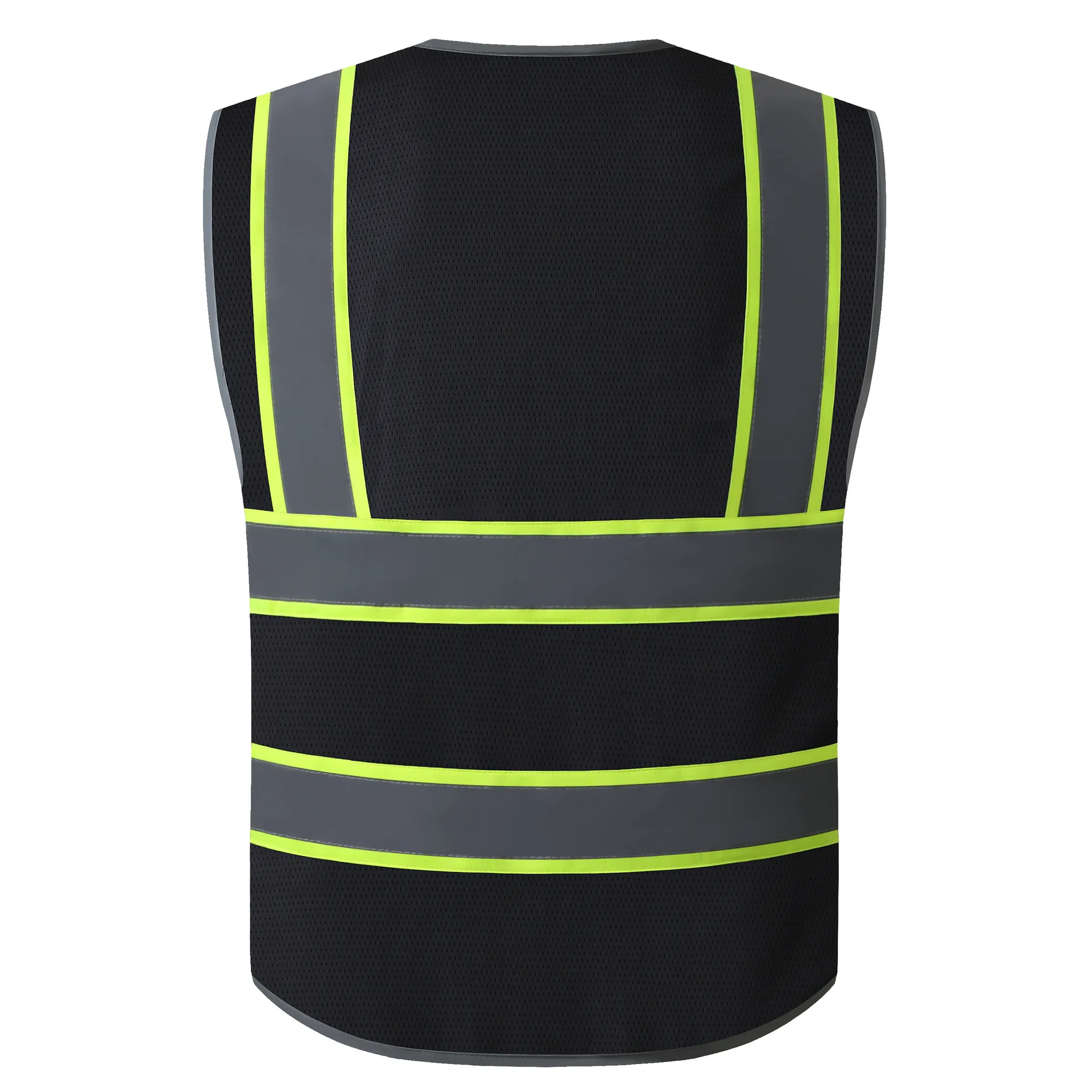 Safety vest multi-pocket design detail