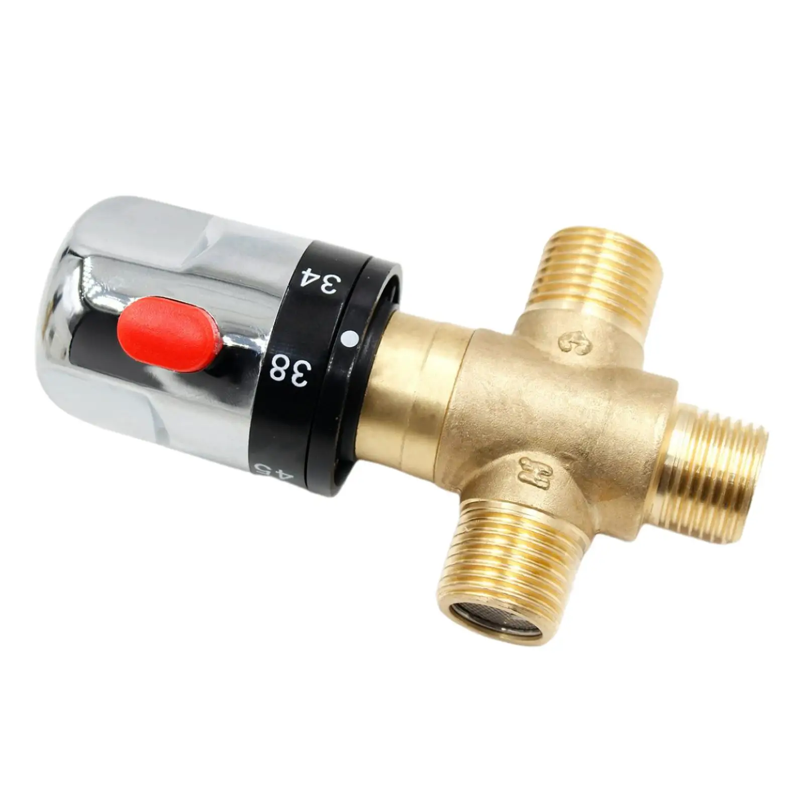 Brass Thermostatic Mixing Temperature Control G1/2 Home Improvement Hot