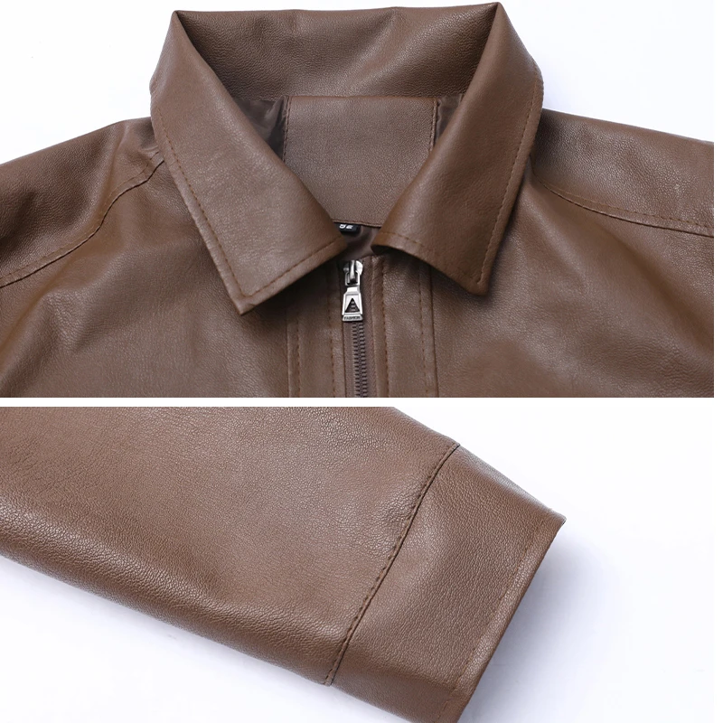 2026 신상 가죽 자켓 PU 남성용 봄 슬림핏 라펠 캐주얼 자켓 남성용 상의 방풍 캐주얼 자켓