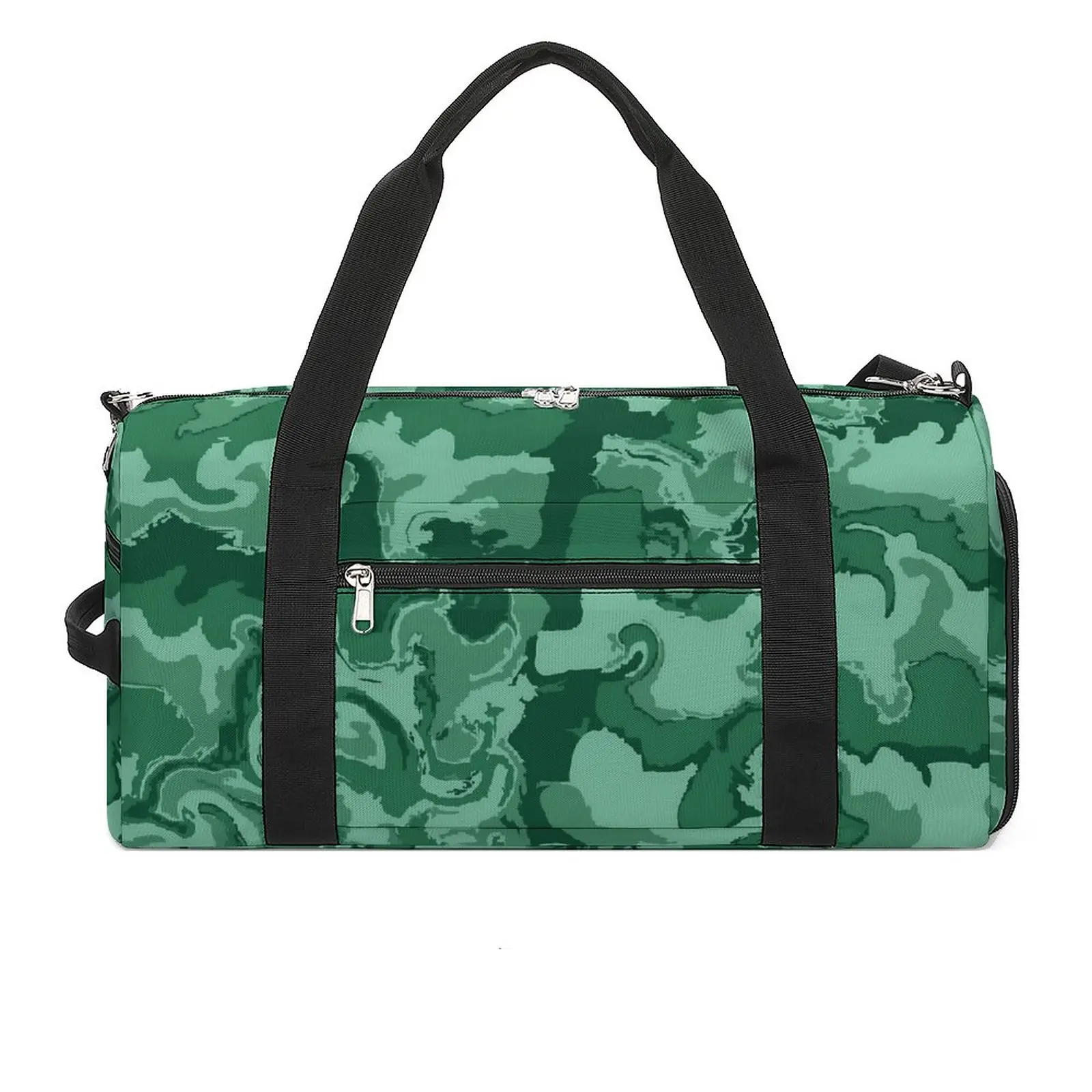 

Green Wave Sport Bags Abstract Print Gym Accessories Gym Bag Portable Men Custom Handbag Luggage Graphic Fitness Bag