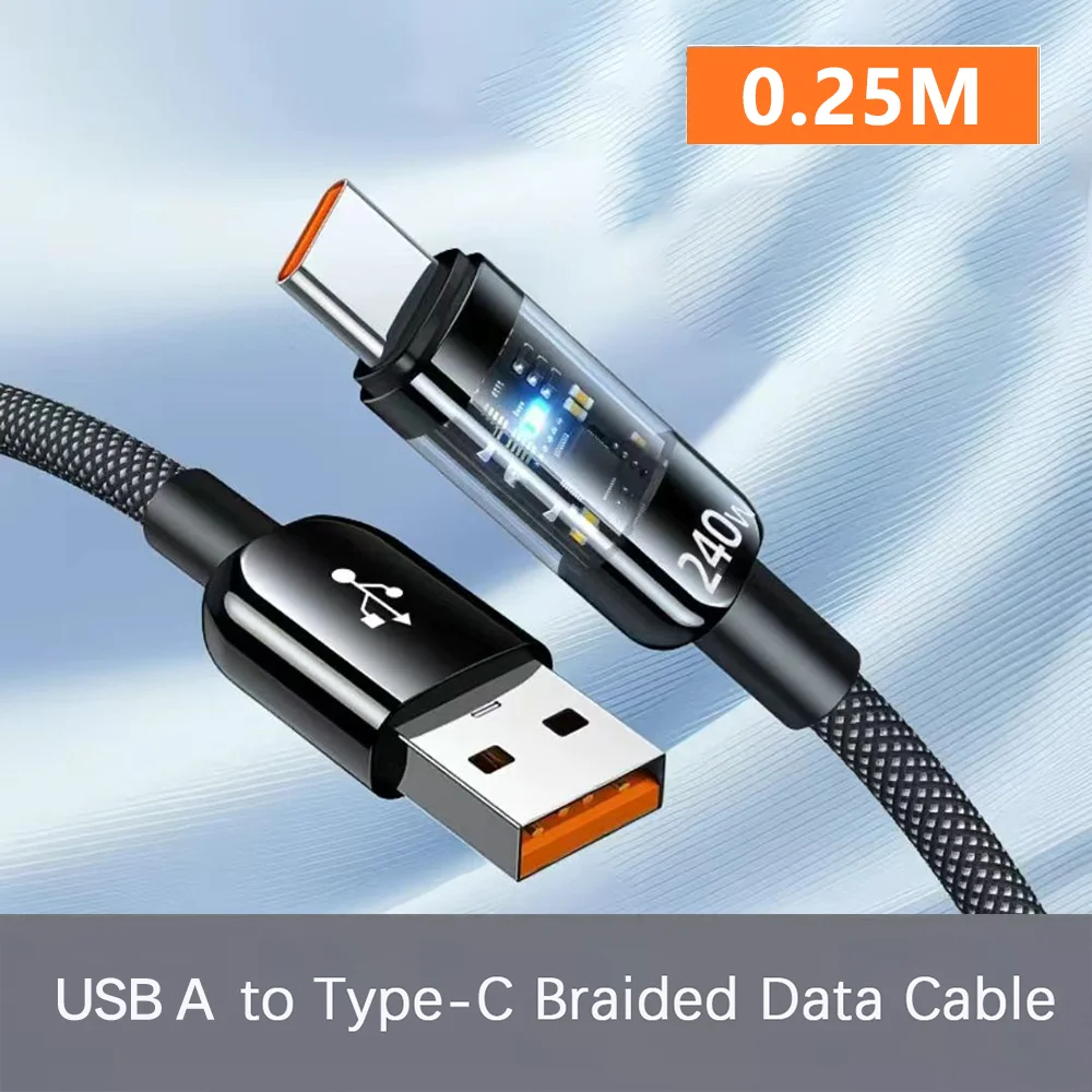 ตัวเลือกสินค้า สายชาร์จ USB-C 240W ชาร์จเร็ว ทนทาน ใช้ได้กับทุกอุปกรณ์