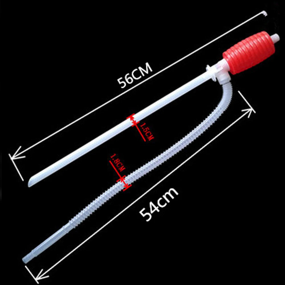 1Pc Universal Portable Car Manual Hand Siphon Pump Hose Gas Oil Liquid Syphon Transfer Pump Engine Parts Car Accessories oil syringe pump liquid transfer pump
