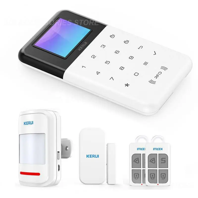 

2.4gwf Wireless Network Anti-theft Alarm System Low Battery Reminder Alarm Package Rfid Card Swiping And Disarming Gsm Wifi Tuya