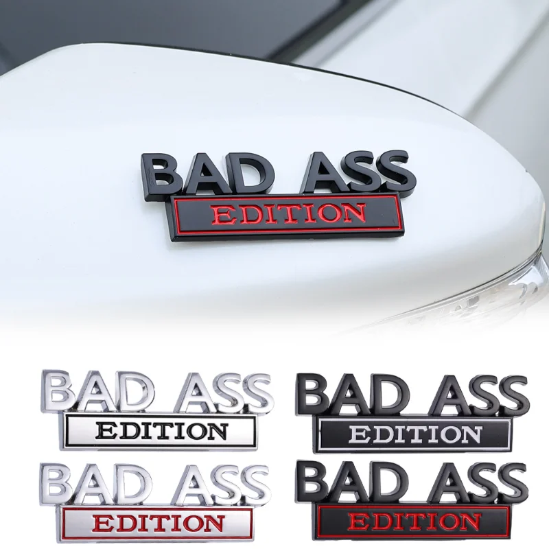 Emblema per automobili Bad Ass Edion, decalcomania adesiva con stemma