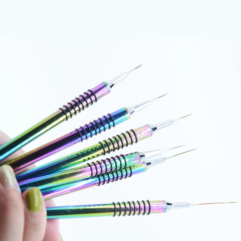 Nail Art Liner DIY Painting Brush Drawing Lines Stripe Flower Painting Pen UV Gel Brush 3